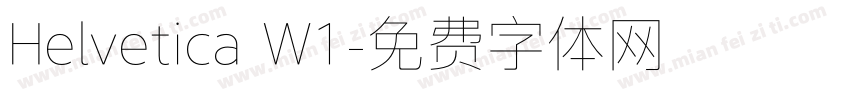 Helvetica W1字体转换